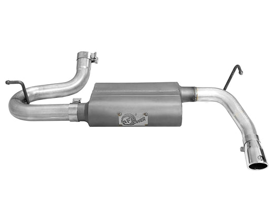 AFE Power Scorpion 2.5" Aluminized Axle-Back Exhaust System w/ Polished Tip 2007-2018 Jeep JK/JKU 3.8L/3.6L