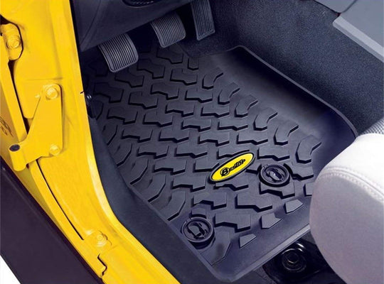 Bestop 51513-01 Front Floor Liners Black Pair 2014-2018 Jeep Wrangler JK/JKU