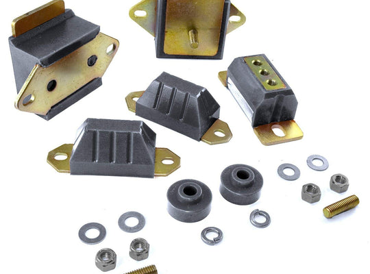 Prothane 1-1901BL Drivetrain Polyurethane Kit Black 1976-1986 Jeep CJ5/CJ7/CJ8 6 Cylinder