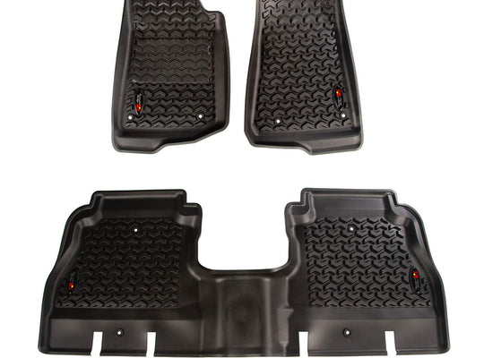 Rugged Ridge Floor Liner Kit 2018-Current Jeep Wrangler JLU 4-Door