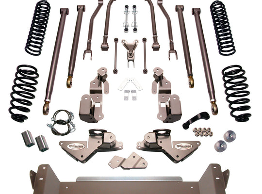 Full-Traction Suspension FTS7360 Long Arm 6" SRS Suspension System 2007-2018 Wrangler JKU 4-Door