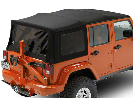 Bestop Supertop Black Twill 2007-2018 Wrangler JKU 4 Door
