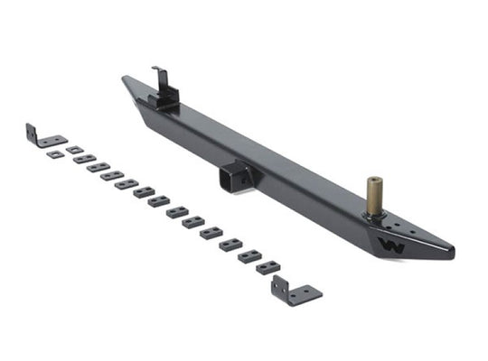Warn 62947 Rock Crawler Rear Bumper With 2" Receiver Black 1976-1986 Jeep CJ5/CJ7/CJ8
