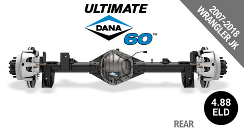 Dana DS2023612-1 Ultimate Dana 60 Crate Axle JK ‐ Rear 4.88 Ratio Eaton E-Locker. Full Floater 8x6.5" Wheel Bolt Pattern
