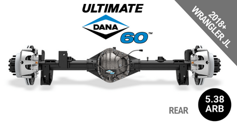 Dana DS10088918 Ultimate Dana 60 Crate Axle 2018+ Jeep JL ‐ Rear 5.38 Ratio ARB Air Locker. Full Floater 8X6.5" Wheel Bolt Pattern
