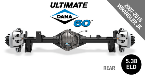 Dana DS10005942 Ultimate Dana 60 Crate Axle JK Rear 5.38 Ratio Eaton E-Locker Full Floater 8x6.5" Wheel Bolt Pattern