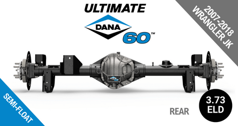 Dana DSSF-L60JK373E-69 Ultimate Dana 60 Semi-Float Rear JK 3.73 Ratio Eaton E-Locker 69 Inch Width