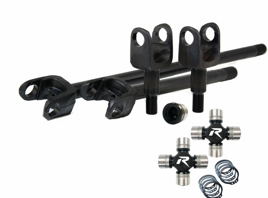 Revolution Gear RAK30-YJ-27-HD Dana 30 YJ Front 4340 Chromoly US Made 27 Spline Axle Kit With Disconnect Eliminator And HD U-Joints 1987-1995 Jeep Wrangler YJ And MJ,XJ.