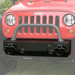 Rugged Ridge XHD Non-Winch Mount Modular Front Bumper - Textured Black