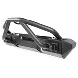 Rugged Ridge XHD Front Winch Bumper w/ Stubby Bumper Ends & Double-X Striker Bar - Textured Black