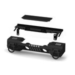 Rugged Ridge Front XHD Aluminum Winch Bumper, Powder Coated - Black