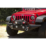 Rugged Ridge Spartan Front Bumper w/ Standard Ends & Overrider Bar - Textured Black