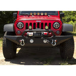 Rugged Ridge Spartan Front Bumper w/ Standard Ends & Overrider Bar - Textured Black