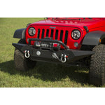 Rugged Ridge Spartan Front Bumper w/ Standard Ends & Overrider Bar - Textured Black