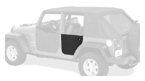 Bestop Supertop Rear Lower Half Doors for Bestop and Factory Tops in Black Diamond