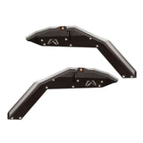 Fab Fours Front Fender Flares, Steel, Matte Black - Pair