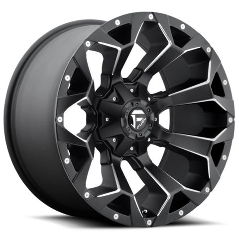 Fuel Off-Road Assault Wheel - 20" x 10" - Bolt Pattern 5" x 4.5" & 5" x 5" - Black Milled