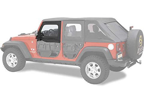 Bestop HighRock 4x4 Front Upper Element Doors in Black Diamond