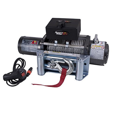 Rugged Ridge Heavy Duty 10,500lbs Off Road Winch w/ Steel Cable