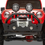 Bestop HighRock 4x4 Narrow Style Front Bumper w/ Mounting Points, Steel - Matte Black Finish