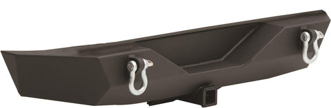 Smittybilt XRC Rear Bumper with 2" Receiver Hitch, Steel - Black Powder Coat