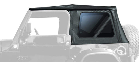 Rampage Complete Soft Top w/ Clear Windows Black Diamond 1997-2006 Jeep Wrangler TJ With Full Steel Doors