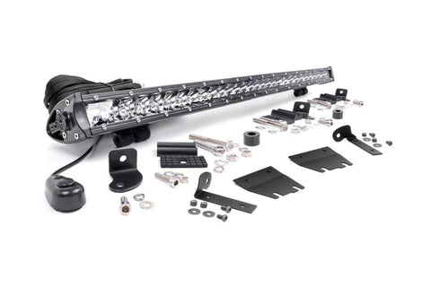 Rough Country 30" LED Hood Light Bar Kit - Chrome Series