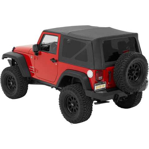 Bestop Supertop Factory Style Soft Top Black Diamond Tinted Windows 2007-2018 Wrangler JK 2 Door