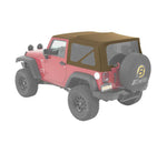 Bestop Twill Supertop NX Soft Top w/ Tinted Rear & Side Windows, No Doors, Complete Soft Top - Tan Twill