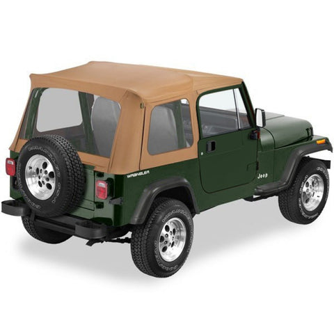 Bestop Supertop Replacement Soft Top Skins w/ Clear Side & Rear Windows, No Doors - Spice