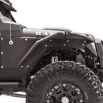 Fab Fours Front Fender Flares, Steel, Matte Black - Pair