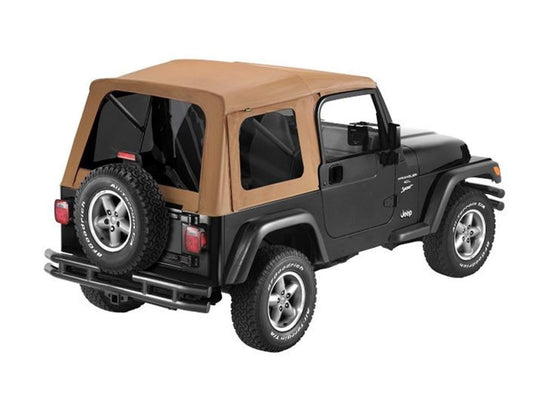 Bestop 54709-37 Supertop With Tinted Rear Windows No Doors Complete Soft Top Spice 1997-2006 Jeep Wrangler TJ