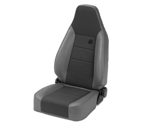 Bestop Trailmax II Sport Fabric Seat Charcoal Reclining