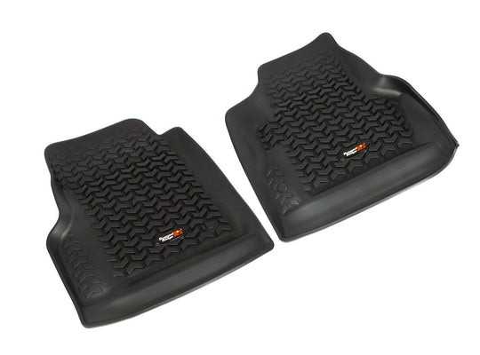 Rugged Ridge Front All Terrain Floor Liners, Black - Pair