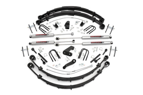 Rough Country 6" Suspension Lift Kit w/ Premium N3 Shocks and Leaf Springs for Power Steering