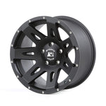 Rugged Ridge XHD Aluminum Wheel, 17" x 9", 5" x 5" Bolt Pattern - Satin Black