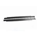 Rugged Ridge Rocker Guards, Black Diamond Thermoplastic - Pair