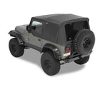 Bestop Supertop NX w/ Tinted Side & Rear Windows, For Use w/ Factory Steel Lower Doors Black