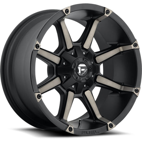 Fuel Coupler Series Wheel - 17" x 9" - Bolt Pattern 5 x 4.5" and 5 x 5" - Black