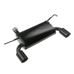 Rugged Ridge Axle Back Dual Exhaust System - Black