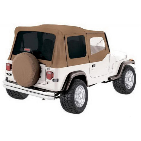 Rampage, Complete Soft Top w/ Tinted Windows & Upper Doors, Spice Denim