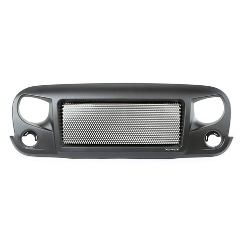 Rugged Ridge Front Spartan Grille - Black with Black Screen