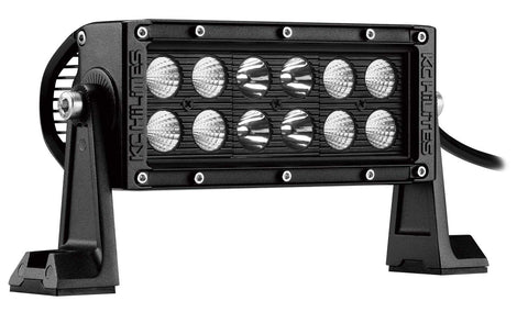 KC HiLiTES 6" C-Series Dual Row LED Light Bar Kit, Combo Beam - Clear