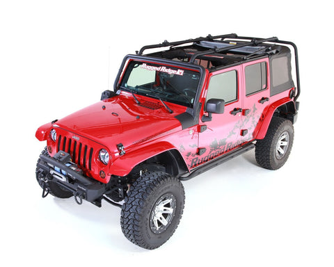 Rugged Ridge Sherpa Roof Rack, Texture Black