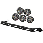 Hood Light Bar Kit, 5 Round LEDs, 07-18 Wrangler JK