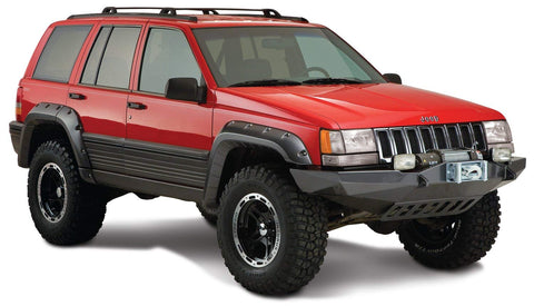 Bushwacker Cut Out Style Fender Flares 4 Piece Set Matte Black 1993-1998 Grand Cherokee ZJ