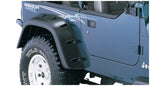Bushwacker Rear Cut-Out Style Fender Flares Matte Black 1987-1995 Wrangler YJ
