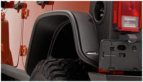 Bushwacker Rear Flat Style Fender Flares, Pair