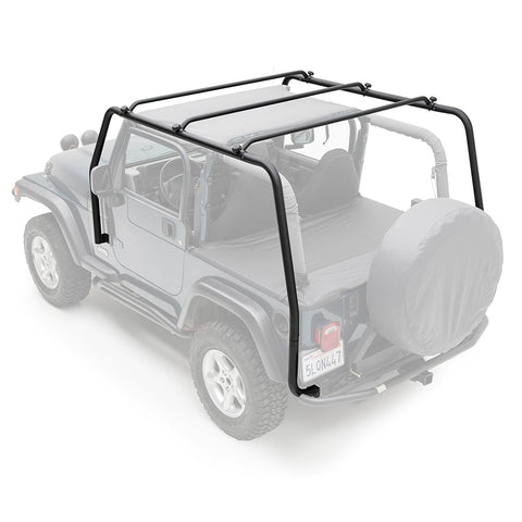 Smittybilt SRC Roof Rack - Textured Black (300lb Rating)