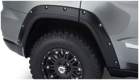 Bushwacker Pocket Style Fender Flares 4 Piece Set Black 2011-2016 Grand Cherokee WK